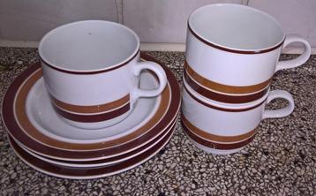 Kop en schotels Mosa Jaren 70 80 servies  beschikbaar voor biedingen