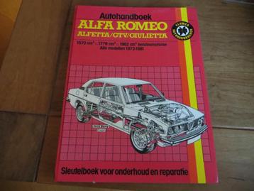 Kluwer handboek vraagbaak Alfa Romeo Alfetta, GTV, Giulietta beschikbaar voor biedingen