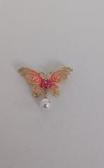 Vlinder broche, Sieraden, Tassen en Uiterlijk, Broches, Overige materialen, 4 tot 7 cm, Overige kleuren, Nieuw