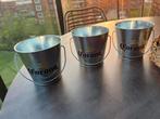 Corona bier * 3 metalen emmertjes * Nieuw, Ophalen of Verzenden, Nieuw, Reclamebord, Plaat of Schild, Overige merken