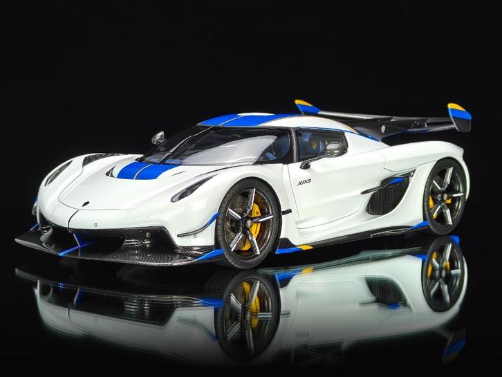 Koenigsegg Jesko 7283 Crystal White 1:18 FrontiArt Pre-Order, Hobby en Vrije tijd, Modelauto's | 1:18, Nieuw, Auto, Overige merken