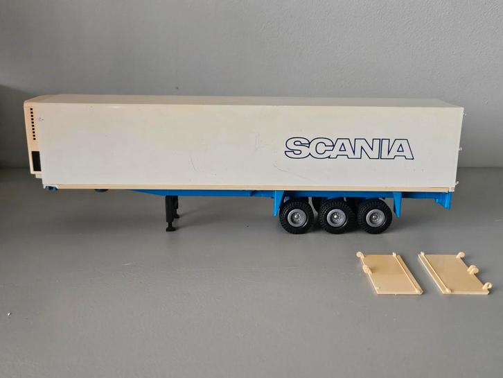 Tekno losse koeltrailer Scania opknapper of onderdelen, Hobby en Vrije tijd, Modelauto's | 1:50, Gebruikt, Bus of Vrachtwagen
