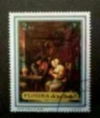 Fujeira 0807006 schilderij, Postzegels en Munten, Postzegels | Azië, Midden-Oosten, Verzenden, Gestempeld