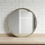 Vintage ronde space age spiegel / wandspiegel, Huis en Inrichting, Woonaccessoires | Spiegels, Ophalen, Rond, Minder dan 50 cm