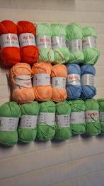 Katia cottonclub zalm blauw groen zachtrood, Ophalen of Verzenden, Nieuw, Breien of Haken, Wol of Garen