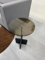Nieuw Beek Cross bijzettafels Glas hout Design tafel D35, 45 tot 60 cm, Minder dan 55 cm, Rond, Nieuw