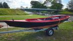 Mooi bootje van staal met trailer, Watersport en Boten, Ophalen, Motorboot