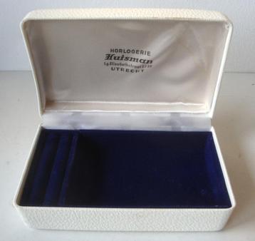 Sieraden etui Horlogerie Huisman Utrecht, 12 x 8 4,5 cm beschikbaar voor biedingen