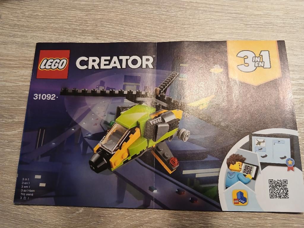 Lego 31092 bouwbeschrijving, Ophalen of Verzenden, Gebruikt