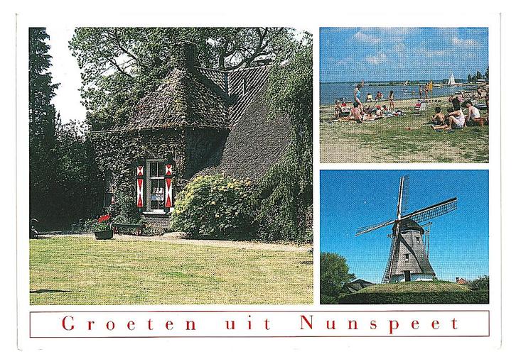 35573 Nunspeet Gld 06 Gelopen met postzegel, Verzamelen, Ansichtkaarten | Nederland, Gelopen, Noord-Brabant, 1980 tot heden, Ophalen of Verzenden