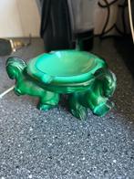 Art Deco Malachiet Pegasus antieke asbak vintage, Antiek en Kunst, Antiek | Glas en Kristal, Ophalen of Verzenden