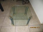 glazen design salontafeltje, Ophalen, 50 tot 100 cm, Design, Vierkant
