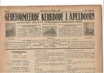 Apeldoorn gereformeerde kerkbode uit 1938 2 nummers, Ophalen of Verzenden, Gelezen