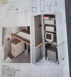 Bureau kast - Italiaans Design, Huis en Inrichting, Ophalen, Vintage, 40 tot 80 cm, Metaal