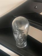 Vintage glazen hoofd, Antiek en Kunst, Antiek | Glas en Kristal, Ophalen of Verzenden