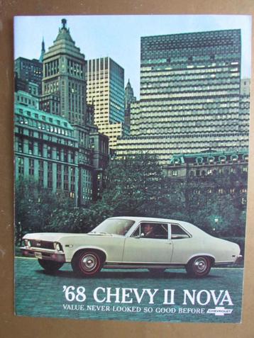 1968 CHEVROLET CHEVY II NOVA brochure, Engels beschikbaar voor biedingen