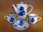 servies blauwe roos Douwe Egberts (DE), Nieuw, Ophalen of Verzenden, Overige stijlen, Kop(pen) en/of Schotel(s)