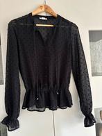 Blouse Cotton Club XS, Zwart, Ophalen of Verzenden, Lange mouw, Gedragen