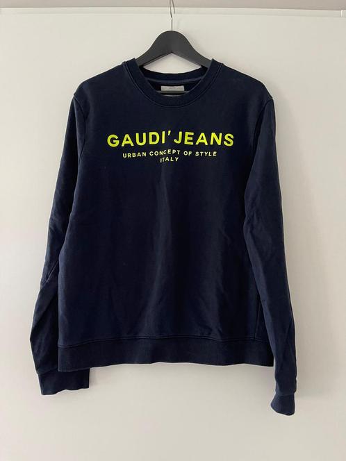 Sweater merk Gaudi maatt XL donkerblauw, Kleding | Heren, Truien en Vesten, Zo goed als nieuw, Maat 56/58 (XL), Blauw, Ophalen of Verzenden