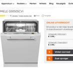 In nieuwstaat Miele G5150 SCVi vaatwasser met besteklade, Witgoed en Apparatuur, Vaatwasmachines, Ophalen, Minder dan 85 cm, Voorspoelprogramma