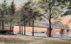 Nijmegen - Spoorbrug over de Waal (andere hoek) 1916?, Ophalen of Verzenden, Voor 1920, Gelopen, Gelderland