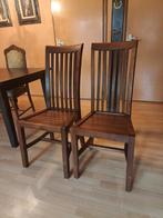 5 Massief Houten Eetkamerstoelen - Ede, Ophalen