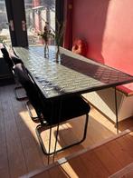 Eettafel design 6 personen, 50 tot 100 cm, Overige materialen, Art deco, 150 tot 200 cm