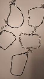Sieraden Set: Oorbellen & Armbanden, Nieuw, Ophalen of Verzenden, Met strass, Zilver