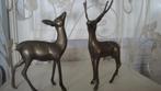 2 messing brons herten, Antiek en Kunst, Antiek | Koper en Brons, Ophalen of Verzenden, Brons