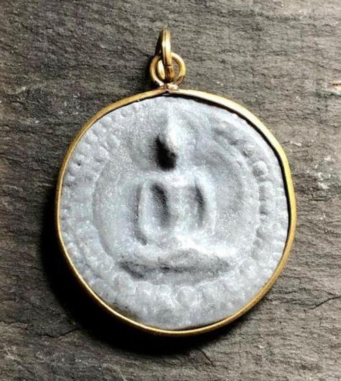Thaise amulethanger Boeddha, Sieraden, Tassen en Uiterlijk, Kettinghangers, Nieuw, Overige materialen, Grijs, Overige voorstellingen