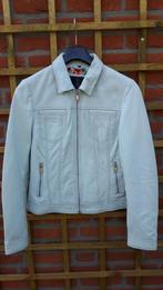 * Wit Lamsleren Bikerjack - Rino & Pelle * Mt. 38 * Nieuw, Kleding | Dames, Jassen | Zomer, Maat 38/40 (M), Wit, Nieuw, Ophalen of Verzenden