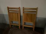 Set houten klapstoeltjes, Ophalen, Gebruikt, Hout, Inklapbaar