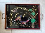 Oud dienblad vogels, Antiek en Kunst, Ophalen of Verzenden