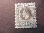A06045: Straits Settlements GV 50 c, Postzegels en Munten, Postzegels | Azië, Ophalen of Verzenden