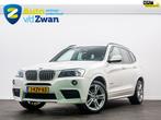 BMW X3 XDrive28i High Executive M-Pakket/Leer/Xenon/Trekhaak, Auto's, BMW, Wit, Bedrijf, Vierwielaandrijving, SUV of Terreinwagen