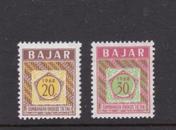 Indonesië Dienst Cat.nr. 1 en 2 postfris beschikbaar voor biedingen