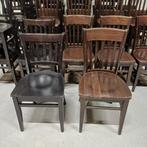 32x houten stoelen cafestoelen horeca mancave partij stoelen, Huis en Inrichting, Stoelen, Ophalen, Gebruikt, Bruin, Vijf, Zes of meer stoelen