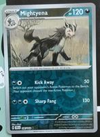 Pokemon - Mightyena (TEF 106) Reverse holo~, Ophalen of Verzenden, Nieuw, Losse kaart, Foil