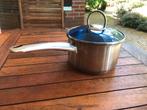 t.k.Sola RVS steelpan+deksel 16cm INDUCTIE, Ophalen, Rvs, Kookpan of Snelkookpan