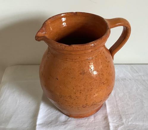 Grote robuuste antieke aardewerk kan.  19e eeuws, Antiek en Kunst, Curiosa en Brocante, Ophalen of Verzenden