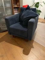Comfortabele Stoel donkerblauw van Montel, Huis en Inrichting, Ophalen, Gebruikt, 75 tot 100 cm, Stof