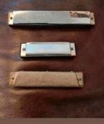 3 stuks Mondharmonica´s,  Burswooden herro,parrot, Muziek en Instrumenten, Blaasinstrumenten | Mondharmonica's, Ophalen of Verzenden