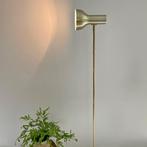 vintage design LAMP Deense Mid Century vloerlamp goud MCM, Huis en Inrichting, Lampen | Vloerlampen, Ophalen, Gebruikt, Metaal