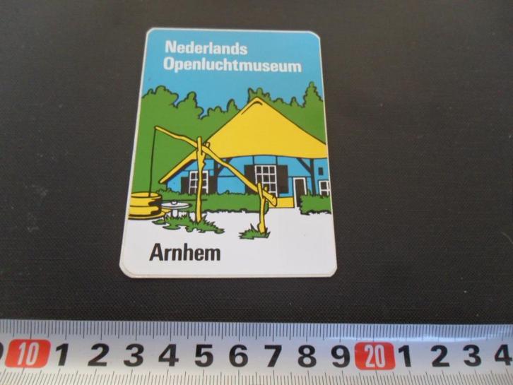 sticker Arnhem  Nederlands Openluchtmuseum, Verzamelen, Stickers, Zo goed als nieuw, Bedrijf of Vereniging, Ophalen