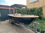 Garda 460 sloep inclusief 6PK Suzuki motor en trailer, Watersport en Boten, Ophalen, Tot 10 pk, Zo goed als nieuw, 3 tot 6 meter