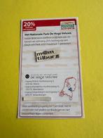 Het Nationale Park De Hoge Veluwe 20% korting, Drie personen of meer, Kortingsbon, Overige typen