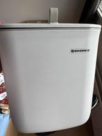 SONGMICS 9L Hangende Afvalemmer - Wit, Huis en Inrichting, Woonaccessoires | Prullenbakken, Kunststof, Nieuw, Ophalen of Verzenden