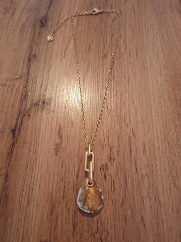 Swarovski ketting goudkleurig - Zeer goede staat beschikbaar voor biedingen