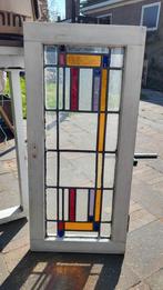 Glas in lood raam - Geometrisch patroon, Antiek en Kunst, Ophalen
