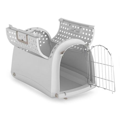 Transportbox Imac Linus Cabrio lichtgrijs nu voor € 26,95, Dieren en Toebehoren, Transportboxen, Nieuw, Ophalen of Verzenden